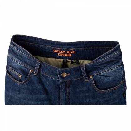 Blugi Moto Damă Stretch cu Kevlar BERING LADY GILDA Queen Size · Albastru  - 3