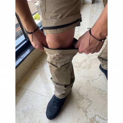 Pantaloni Moto din Textil TRILOBITE 1864 DUAL 2IN1 · Bej  - 3