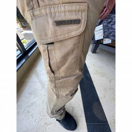 Pantaloni Moto din Textil TRILOBITE 1864 DUAL 2IN1 · Bej  - 4