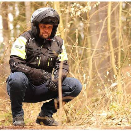 Blugi Moto Slim Fit cu Kevlar TRILOBITE PARADO · Indigo  - 4