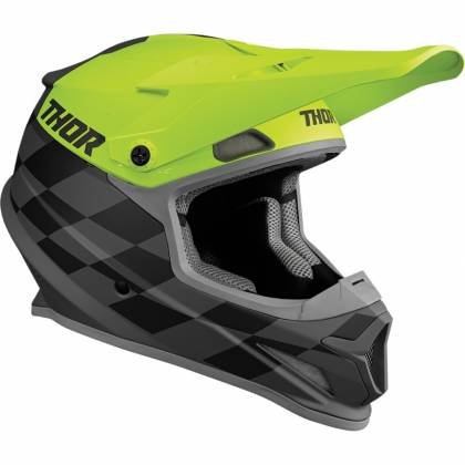 Cască Enduro - Cross THOR SECTOR BIRDROCK · Gri / Verde  - 0