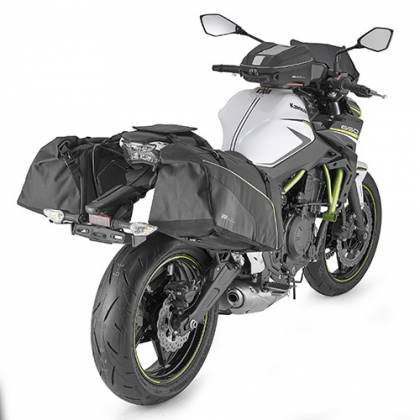 Genți Laterale Moto GIVI EA133 25L · Negru / Galben-Fluo  - 1