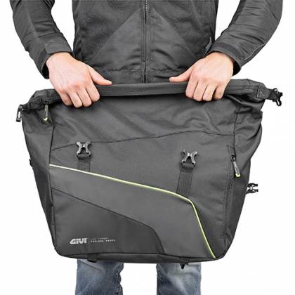 Genți Laterale Moto GIVI EA133 25L · Negru / Galben-Fluo  - 3