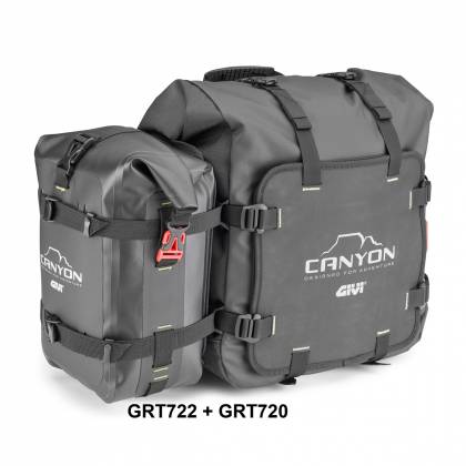 Genți Moto Laterale GIVI GRT720 CANYON 50L, 25 + 25 litri · Negru  - 2