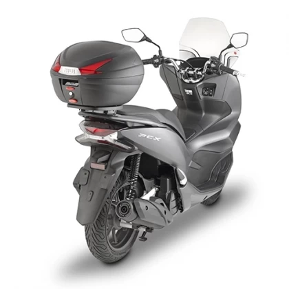Cutie / Topcase Moto GIVI B330N 33L · Negru / Gri / Roșu  - 2
