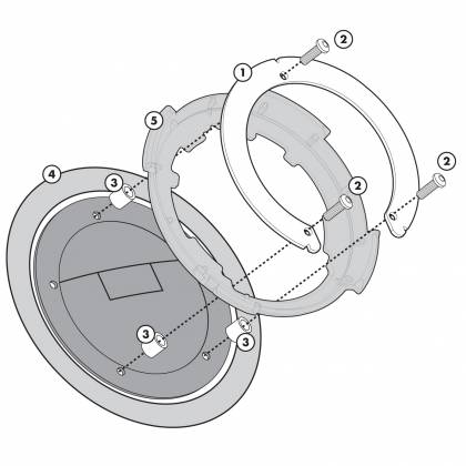 Kit Prindere Geantă pentru Rezervor Moto GIVI BF08  - 1