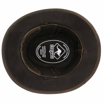 Pălărie Cowboy din Piele Naturală WILD WEST LONGFORD · Maro  - 3