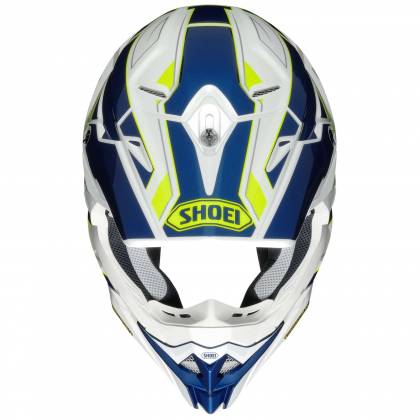 Cască Enduro Off-Road SHOEI VFX-WR Allegiant TC-3 · Alb / Albastru / Galben-Fluo  - 1