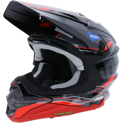 Cască Enduro Off-Road SHOEI VFX-WR Allegiant TC-1 · Negru / Gri / Roșu  - 3
