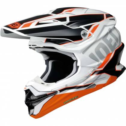 Cască Enduro Off-Road SHOEI VFX-WR Allegiant TC-8 · Negru / Alb / Portocaliu  - 0