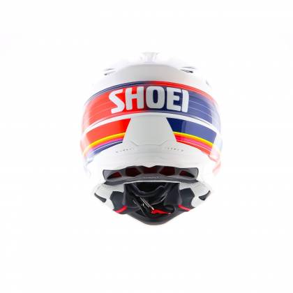 Cască Enduro Off-Road SHOEI VFX-WR Pinnacle TC-1 · Alb / Albastru / Roșu  - 4