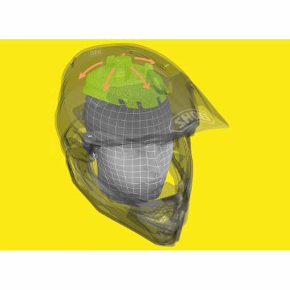 Cască Enduro Off-Road SHOEI VFX-WR Pinnacle TC-2 · Alb / Negru / Albastru  - 4