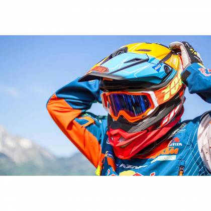 Cască Enduro Off-Road SHOEI VFX-WR Pinnacle TC-2 · Alb / Negru / Albastru  - 8