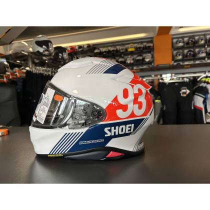 Cască Moto Integrală SHOEI NXR2 MM93 Collection Retro TC-10 · Alb / Albastru / Roșu  - 1