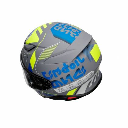 Cască Moto Integrală SHOEI NXR2 Accolade TC-10 · Gri / Albastru  - 8