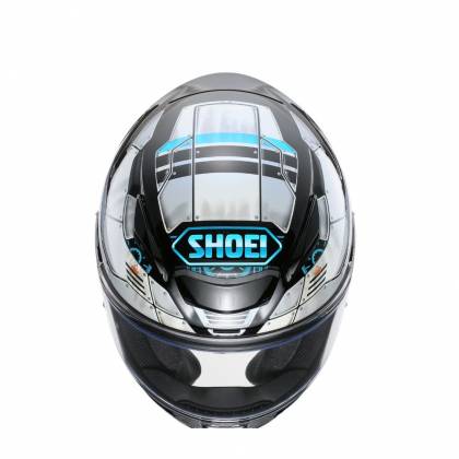 Cască Moto Integrală SHOEI NXR2 Fortress TC-6 · Alb / Negru / Albastru  - 5