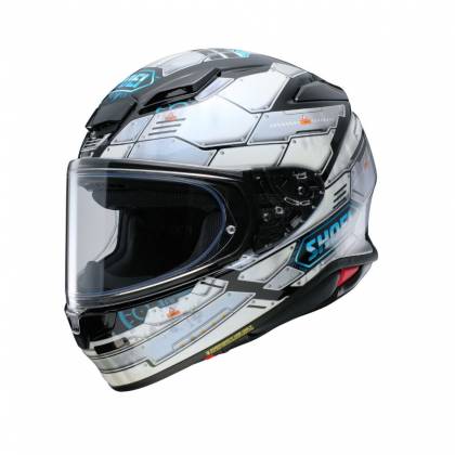 Cască Moto Integrală SHOEI NXR2 Fortress TC-6 · Alb / Negru / Albastru  - 2