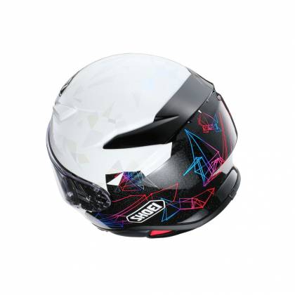 Cască Moto Integrală SHOEI NXR2 Origami TC-5 · Alb / Negru  - 7