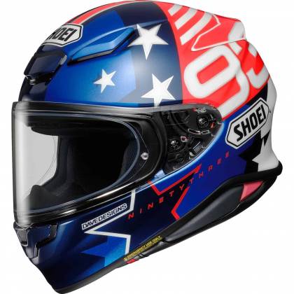 Cască Moto Integrală SHOEI NXR2 Marquez American Spirit TC-10 · Albastru / Roșu / Alb  - 0