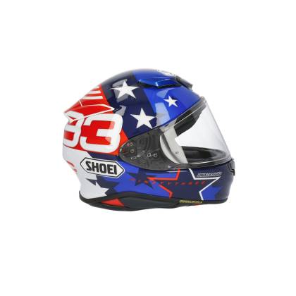 Cască Moto Integrală SHOEI NXR2 Marquez American Spirit TC-10 · Albastru / Roșu / Alb  - 3