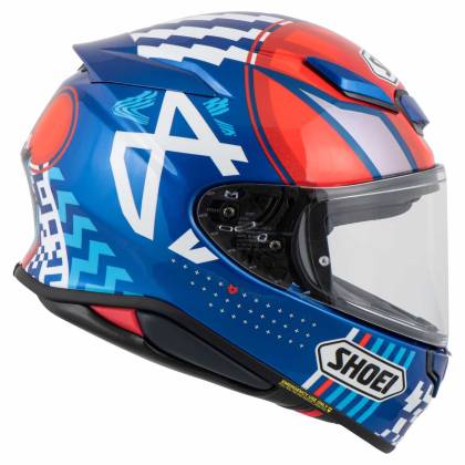 Cască Moto Integrală SHOEI NXR2 Diggia TC-10 · Albastru / Alb / Roșu  - 3
