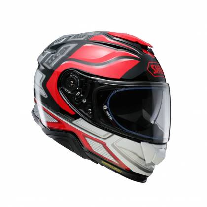 Cască Moto Integrală SHOEI GT-AIR II Notch TC-1 · Negru / Roșu / Gri  - 3