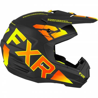 Cască Enduro - Cross - Snowmobil FXR RACING TORQUE TEAM · Negru / Roșu / Galben  - 1