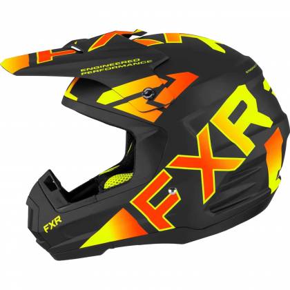 Cască Enduro - Cross - Snowmobil FXR RACING TORQUE TEAM · Negru / Roșu / Galben  - 2
