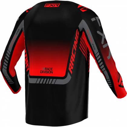 Tricou Enduro FXR RACING CLUTCH PRO MX · Negru / Roșu / Gri  - 1