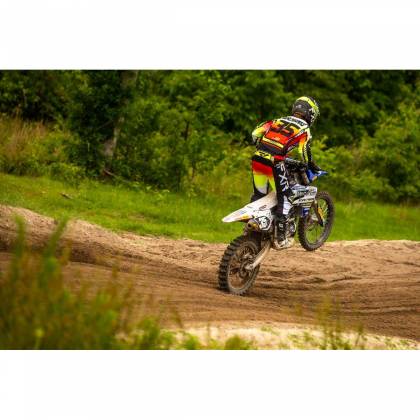 Tricou Enduro FXR RACING CLUTCH PRO MX · Negru / Alb / Roșu / Galben-Fluo  - 3