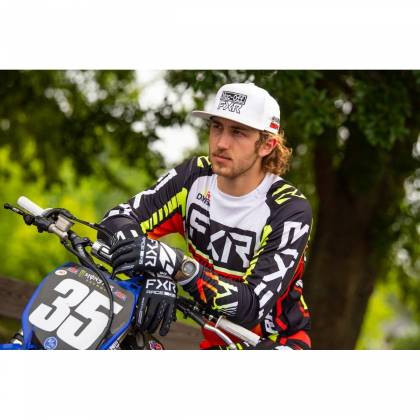 Tricou Enduro FXR RACING CLUTCH PRO MX · Negru / Alb / Roșu / Galben-Fluo  - 2