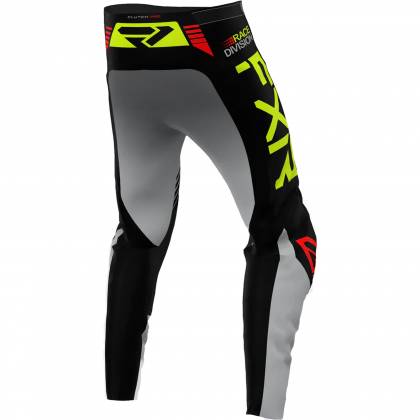Pantaloni Enduro FXR RACING CLUTCH PRO MX · Gri / Negru / Galben-Fluo / Roșu  - 1