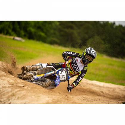 Pantaloni Enduro FXR RACING CLUTCH PRO MX · Negru / Alb / Roșu / Galben-Fluo  - 3