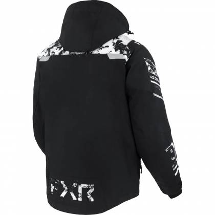 Geacă Snowmobil FXR RACING HELIUM X 2-IN-1 · Negru / Alb Camo  - 1
