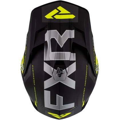 Cască Enduro - Cross - Snowmobil FXR RACING CLUTCH EVO · Negru / Galben-Fluo  - 3