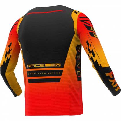 Tricou Enduro Copii FXR RACING REVO COMP MX · Gri / Portocaliu  - 1