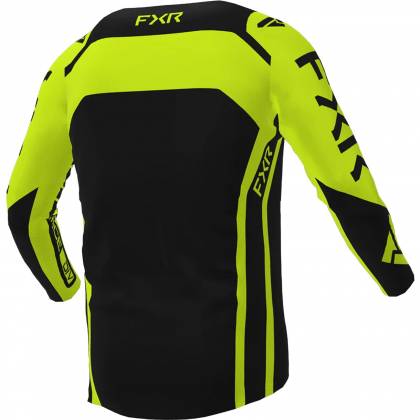 Tricou Enduro FXR RACING CONTENDER MX · Negru / Galben-Fluo  - 1