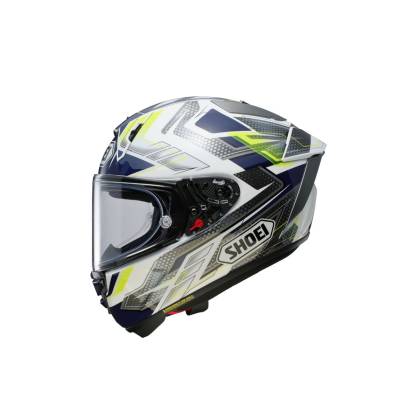 Cască Moto Integrală SHOEI X-SPR PRO Escalate TC-2 · Albastru / Alb / Gri  - 3