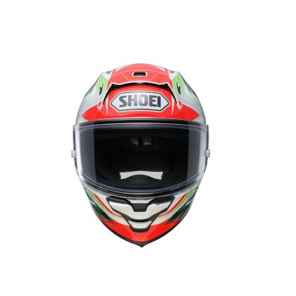 Cască Moto Integrală SHOEI X-SPR PRO Escalate TC-4 · Roșu / Alb / Verde  - 1