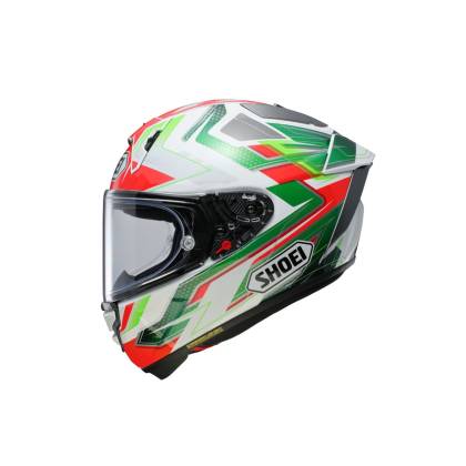 Cască Moto Integrală SHOEI X-SPR PRO Escalate TC-4 · Roșu / Alb / Verde  - 3