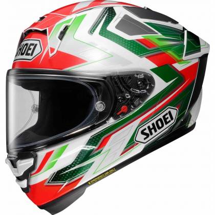 Cască Moto Integrală SHOEI X-SPR PRO Escalate TC-4 · Roșu / Alb / Verde  - 0