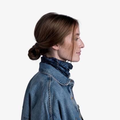 Bandană Tubulară Multifunctională BUFF ORIGINAL ECOSTRETCH HAIKU DARK NAVY · Albastru  - 7
