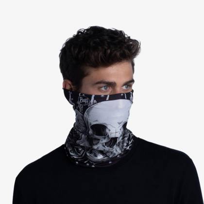 Bandană Tubulară Multifunctională BUFF ORIGINAL ECOSTRETCH N-TRIBE BLACK · Negru / Gri  - 2