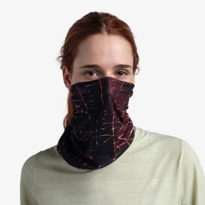 Bandană Tubulară Multifunctională BUFF ORIGINAL ECOSTRETCH OXALIS MULTI · Negru / Albastru / Roșu  - 2
