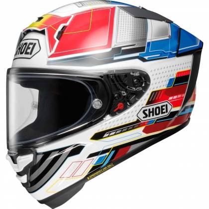 Cască Moto Integrală SHOEI X-SPR PRO Proxy TC-10 · Alb / Roșu / Albastru  - 0