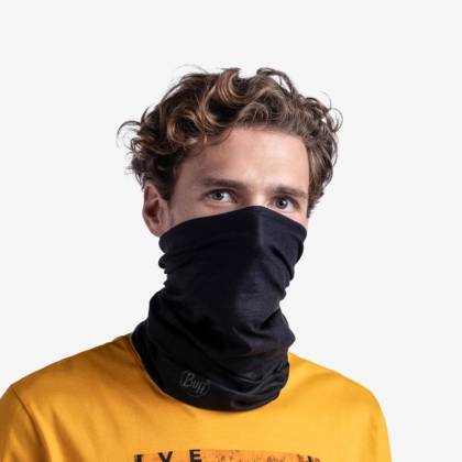 Bandană Tubulară Multifunctională BUFF ORIGINAL ECOSTRETCH SOLID BLACK · Negru  - 4