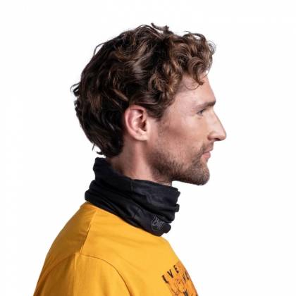 Bandană Tubulară Multifunctională BUFF ORIGINAL ECOSTRETCH SOLID BLACK · Negru  - 3