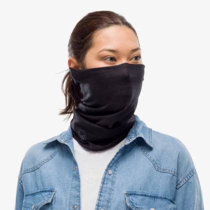 Bandană Tubulară Multifunctională BUFF ORIGINAL ECOSTRETCH SOLID BLACK · Negru  - 6
