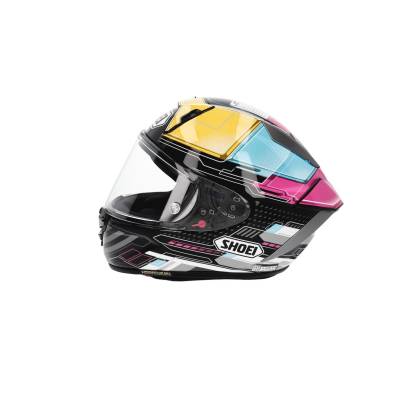Cască Moto Integrală SHOEI X-SPR PRO Proxy TC-11 · Negru / Galben / Albastru / Roz  - 2