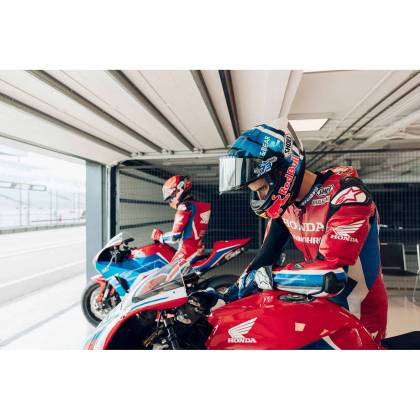 Cască Moto Integrală SHOEI X-SPR PRO A.MARQUEZ73 V2 TC-2 · Albastru / Alb  - 2